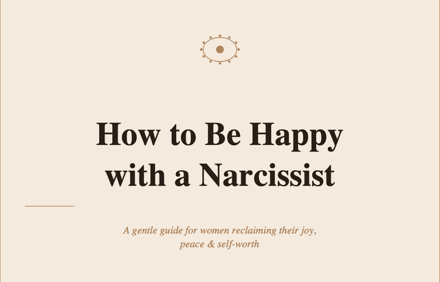 How to Be Happy with a Narcissist guide cover